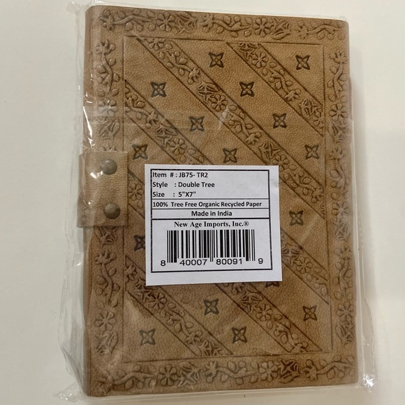 Double Tree of Life Leather Journal - Picture 2 of 2